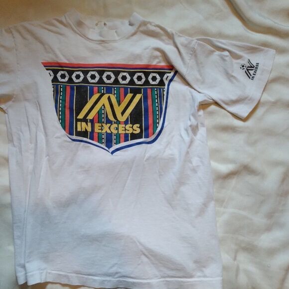 Vintage In Excess Soccer Logo T-Shirt - Picture 2 of 9